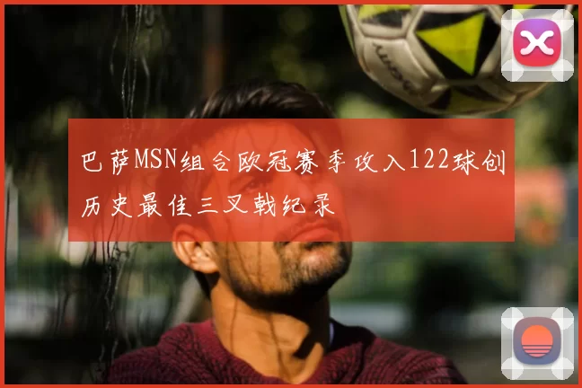 巴萨MSN组合欧冠赛季攻入122球创历史最佳三叉戟纪录