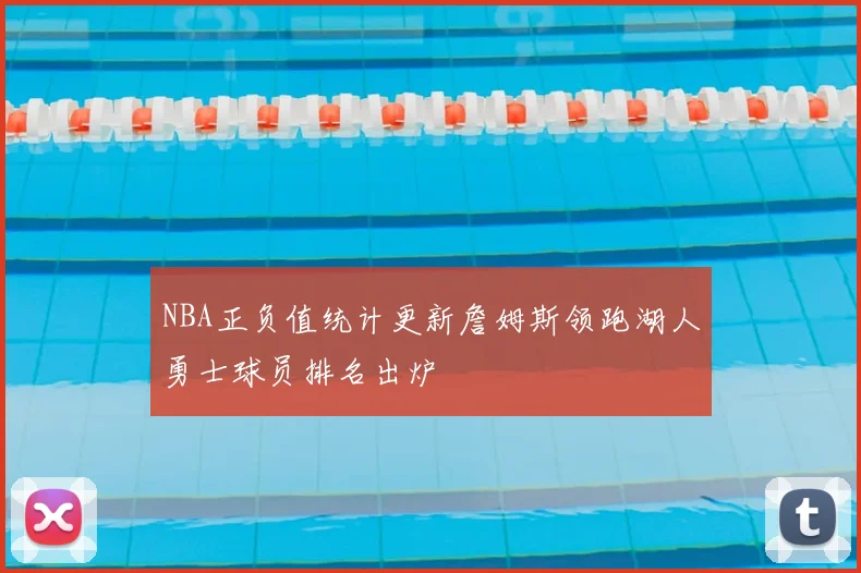 NBA正负值统计更新詹姆斯领跑湖人勇士球员排名出炉